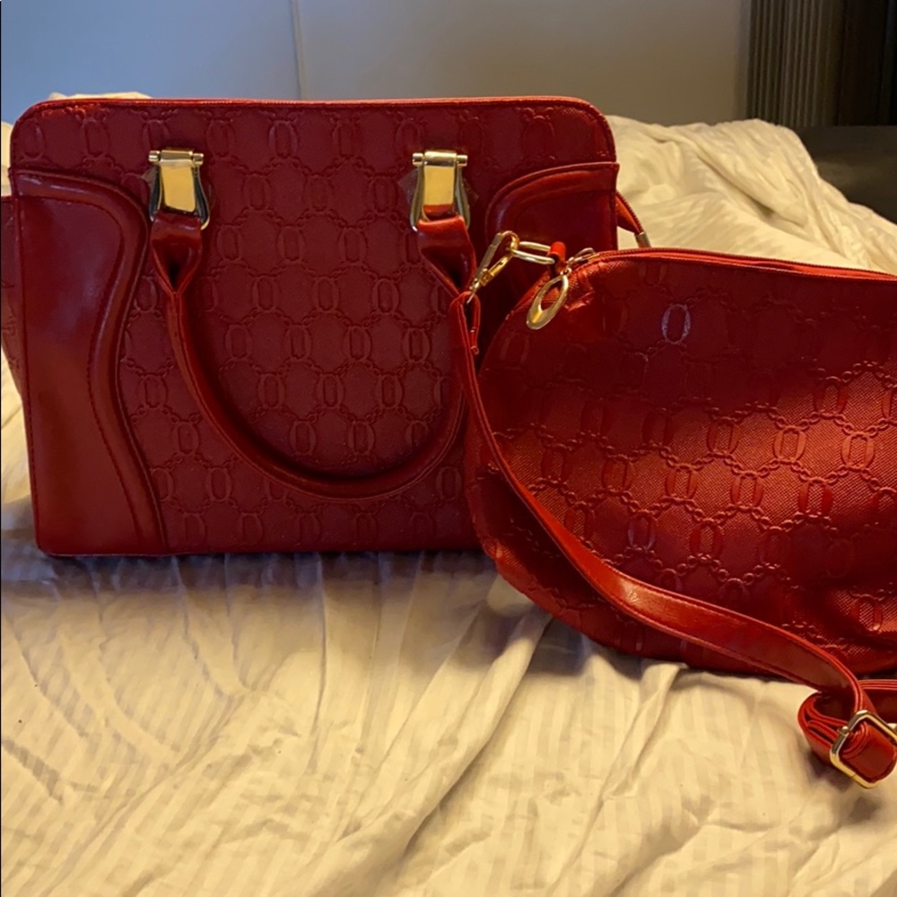 New off brand purse with smaller purse. LiKe RED?